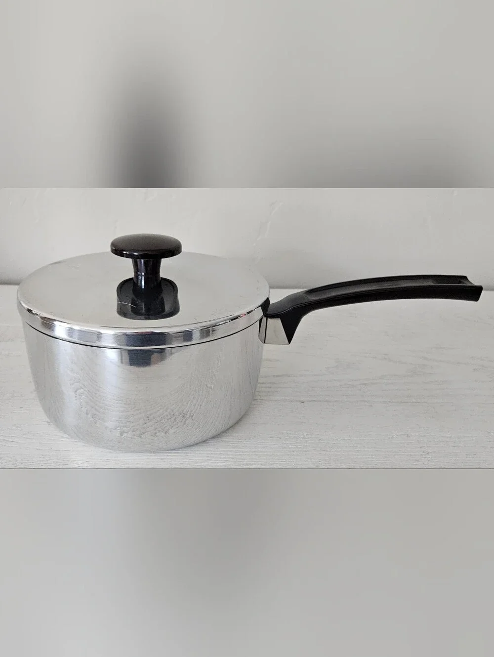 Vtg Famous Chef Enterprise Extra Thick Aluminum 1 qt Waterless Cook Pot Lid NIB